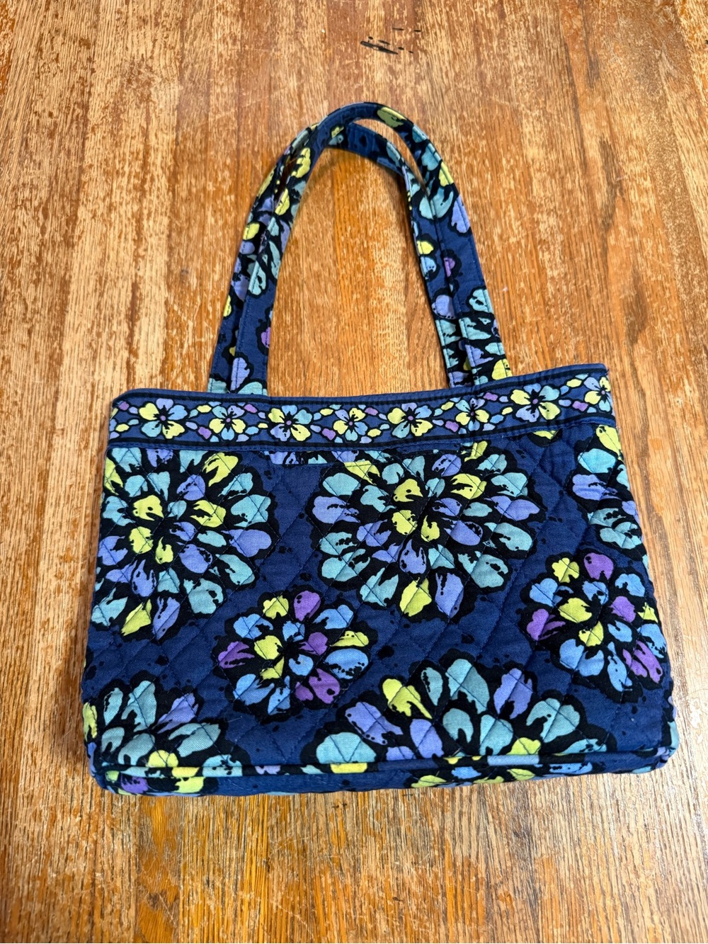 Vera Bradley Small Tote - Indigo Pop